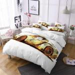 retro cool gold cars printed bedding set bedroom decor d2190595