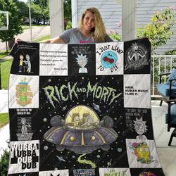 Rick And Morty Quilt Blanket For Fans Ver 17