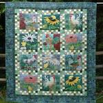 rooster and baby chick quilt blanket qq26 quilt d2417864