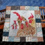 rooster quilt blanket vq06 quilt d2417405