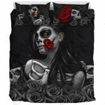 rose sugar skull bedding set bedroom decor d2115058
