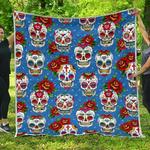 rose sugar skull cl17100545mdq quilt blanket d2483309