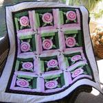 roses window quilt tdhgd d2486583