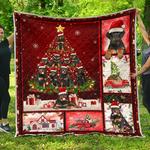 rottweiler dogs christmas tree premium quilt quilt d2420250