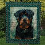 rottweiler portrait quilt tdhsg d2485794