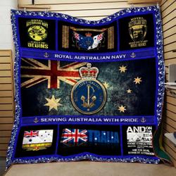 Royal Australian Navy Quilt Blanket Dhc0910657Vt