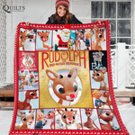 rudolph the red nosed reindeer quilt blanket tn071202 d2449066