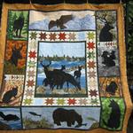 rustic bear and deer quilt tdhkq d2486425