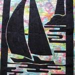 sailing boat and lighthouse clm0910153 quilt blanket d2483431