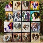 saint bernard picture collection quilt blanket great customized blanket gifts for birthday 0