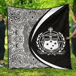 samoa coat of arms polynesian premium quilt circle style 01 j2 quilt d2419748