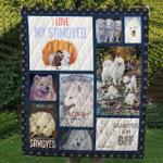 samoyed family cl10100224mdq quilt blanket d2483746