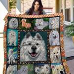 samoyed rain over me quilt blanket dhc020120517td d2477820