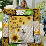 samoyed sunflower quilt tdhqi d2486192