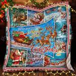 santa claus and reindeer christmas cl14100439mdq quilt blanket d2478690