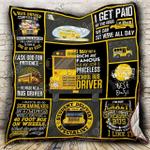 school bus driver clt180748 quilt blanket d2483197