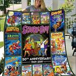scooby doo 50th anniversary all movie poster blanket quilt d2452592
