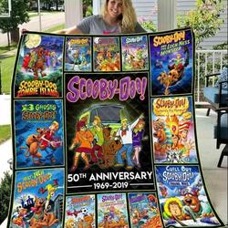 Scooby Doo 50Th Anniversary All Movie Poster Blanket Quilt