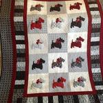 scottie dog cla0810402q quilt blanket d2480097