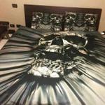 screaming skull gray 3d printed bedding set bedroom decor d2115056