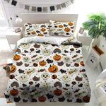 seamless halloween pattern duvet cover bedding set d2146647