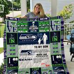 seattle seahawks dad to son quilt i1d1 d2423091
