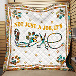 sewing not just a job is love quilt blanket great customized blanket gifts for birthday christmas 0