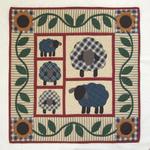 sheep and flower quilt tdhop d2485705