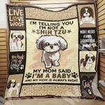 shih tzu dog clt1211011h quilt blanket d2481711
