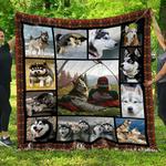 siberian husky quilt blanket beeqt5022 quilt d2417297
