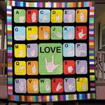 sign language quilt blanket b210506 quilt d2415249