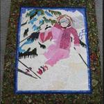 skiing cla1810488q quilt blanket d2478301