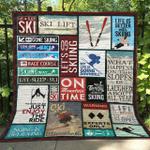 skiing li060802b tbg quilt blanket d2447788