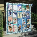 skiing na110702b tbg quilt blanket d2448074