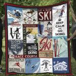 skiing race course quilt blanket dhc04011937dd d2481279
