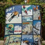 skiing skiing lovers quilt blanket dhc3112324td d2446640