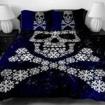 skull bedding blue sugar skull crossbones bedding set d2246516