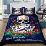 skull butterfly bedding set qa d2125301