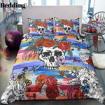 skull cd bedding set inkpfi d2111489