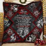 skull couple cl14100448mdq quilt blanket d2481683