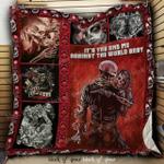 skull couple cl2100455mdq quilt blanket d2481632
