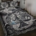 skull couple gunner black printed bedding set bedroom decor d2232017