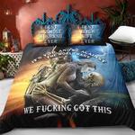 skull couple love husband and wife bed sheets spread comforter duvet cover bedding sets d2125683