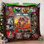 skull couple we got this quilt blanket d2448518