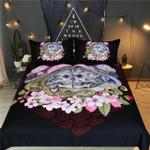 skull couples floral bedding set dhc1501343vt d2240923