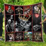 skull endless love quilt blanket dhc31121420td d2482481