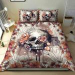 skull flower bedding set qaof d2112916