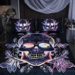 skull flower color duvet cover bedding set d2125410