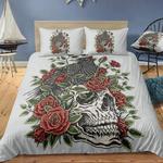 skull flowers bed sheets spread comforter duvet cover bedding sets d2125876