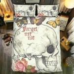 skull forget me not butterfly bedding set bedroom decor d2115043